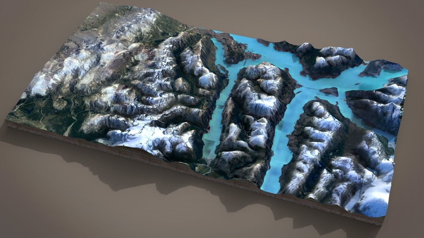 Mountain landscape 3D model_4