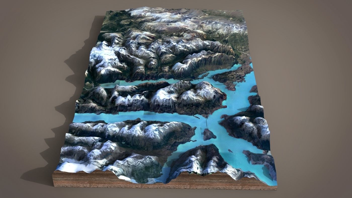 Mountain landscape 3D model_3