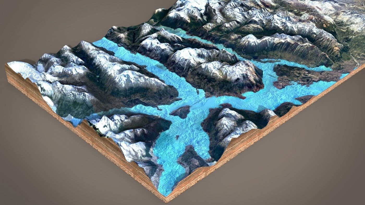 Mountain landscape 3D model_6