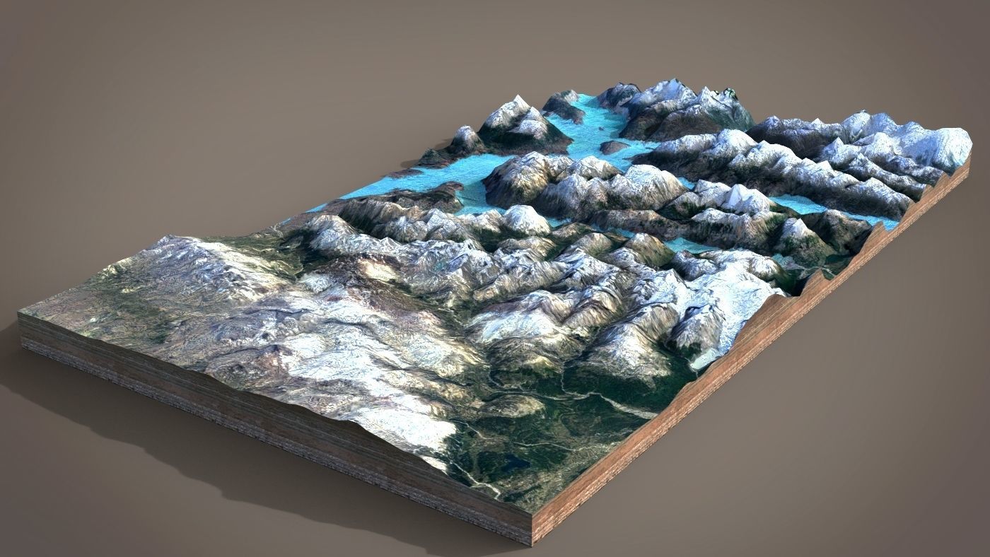 Mountain landscape 3D model_5