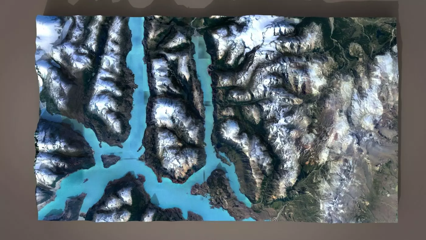 Mountain landscape 3D model_0