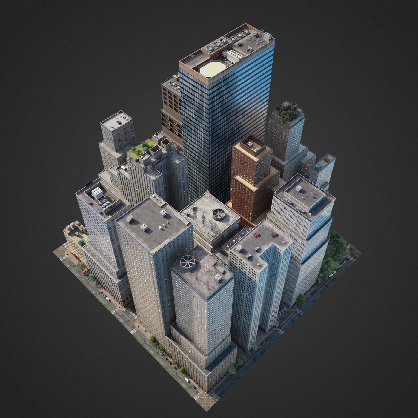 City District C7-C20 3D model_2