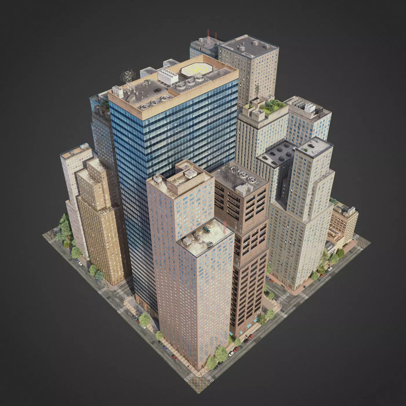 City District C7-C20 3D model_0