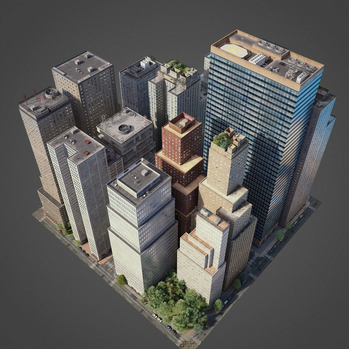 City District C7-C20 3D model_3