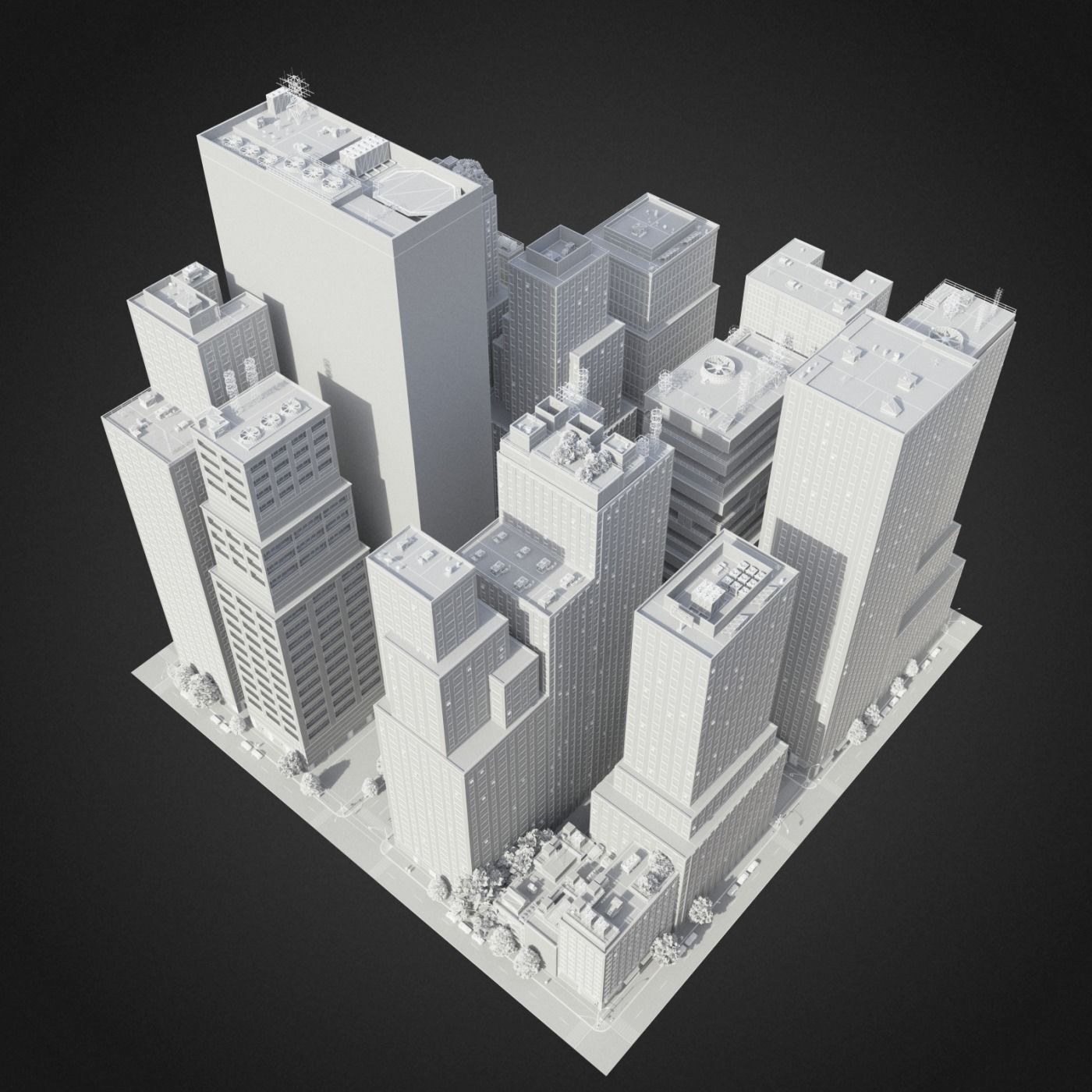 City District C7-C20 3D model_14