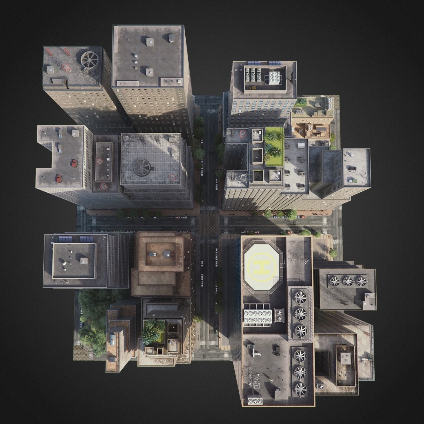 City District C7-C20 3D model_12