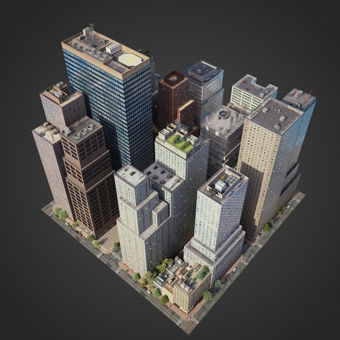 City District C7-C20 3D model_1