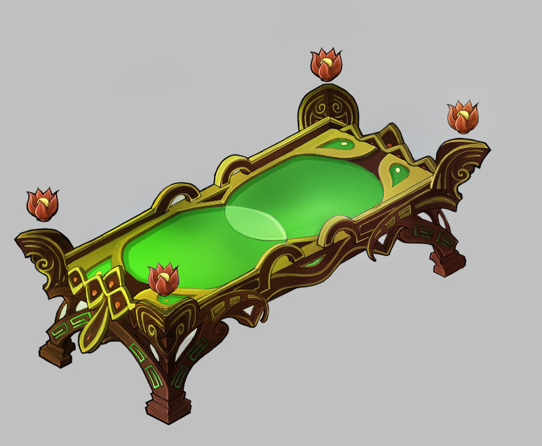 Game Model - Family Objects - Fairy Table 2 3D model_3