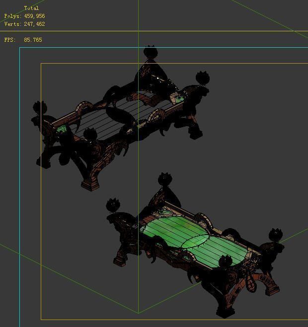 Game Model - Family Objects - Fairy Table 2 3D model_4