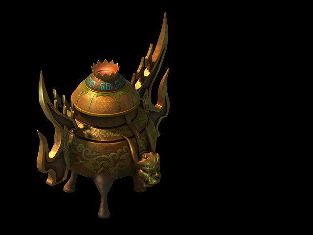 Game Model - Family Objects - Small Censer 02 3D model_1