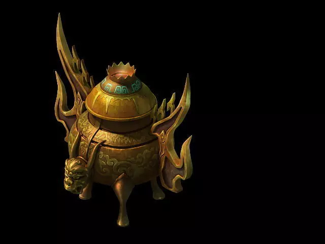 Game Model - Family Objects - Small Censer 02 3D model_0