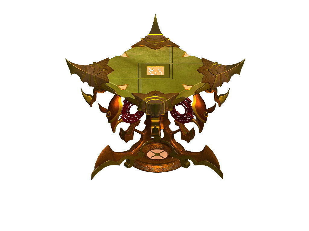 Game Model - Family Objects - Nether Jigsaw Table 3D model_2