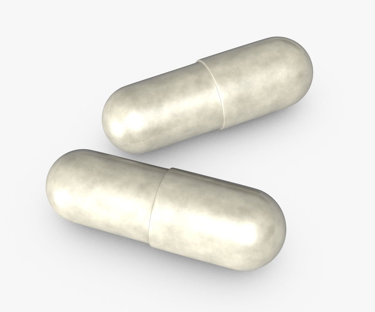 Capsules pile of pills 3D model_2