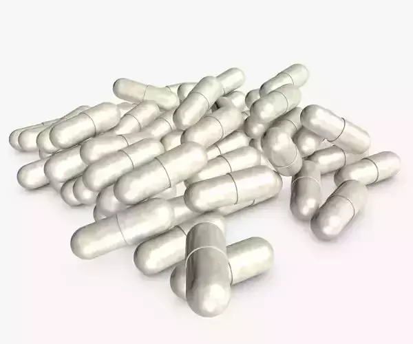 Capsules pile of pills