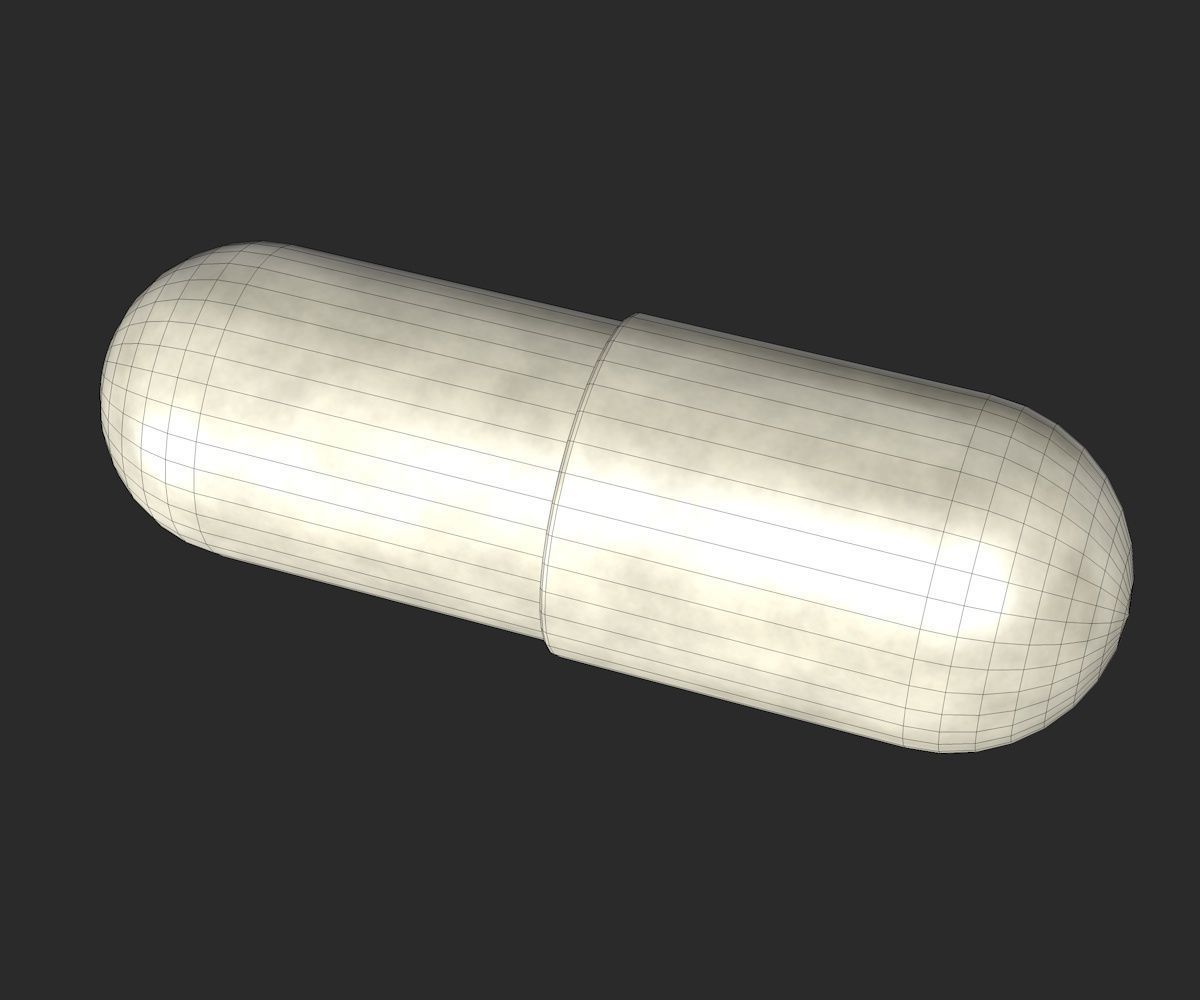 Capsules pile of pills 3D model_5