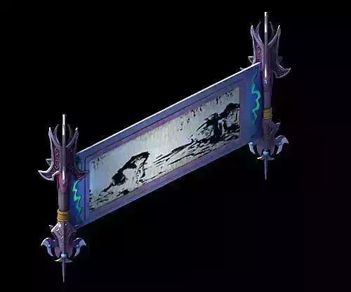 Game model - family internal objects - calligraphy