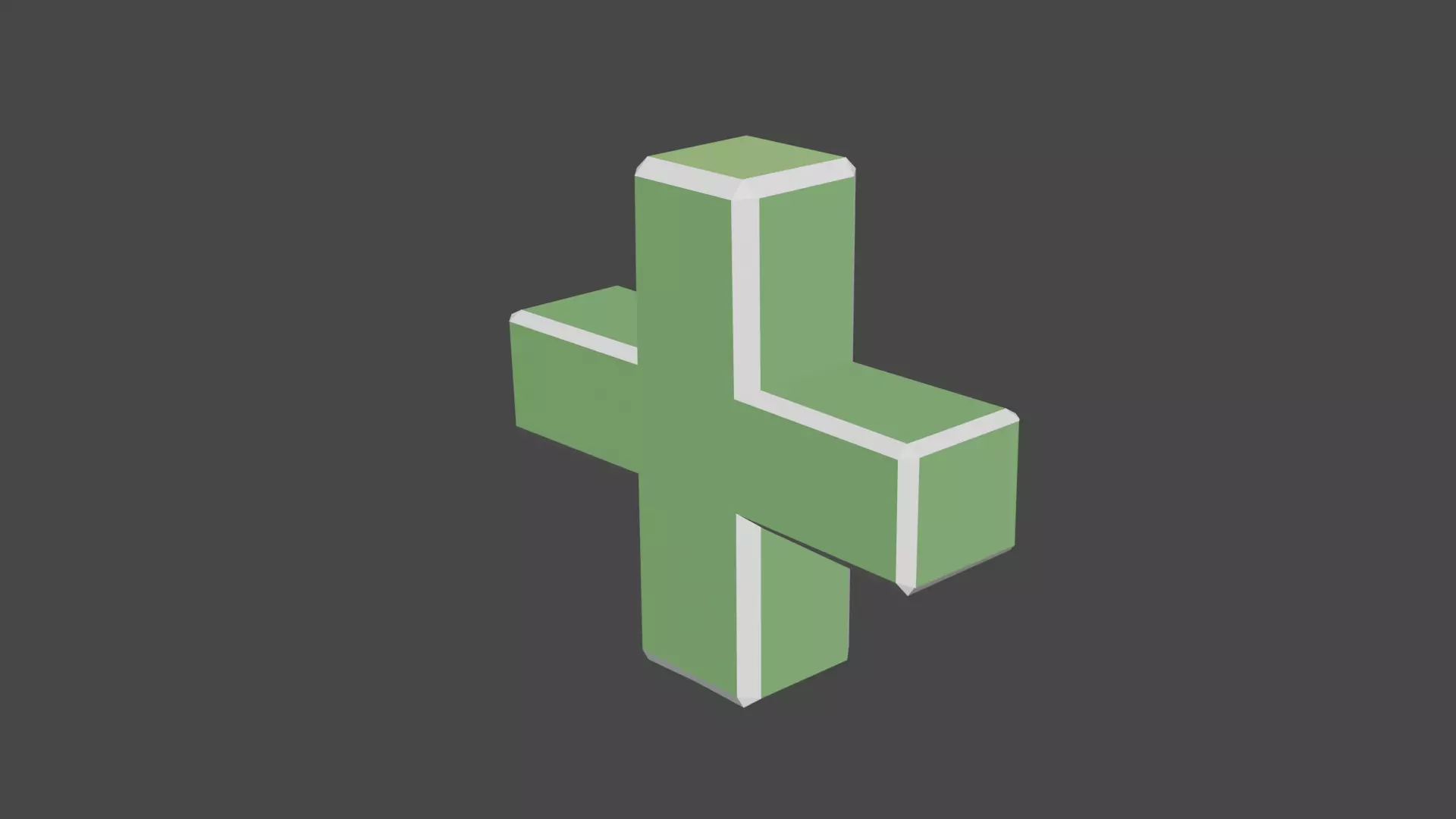 Health Icon 3D model low poly Low-poly 3D model_0