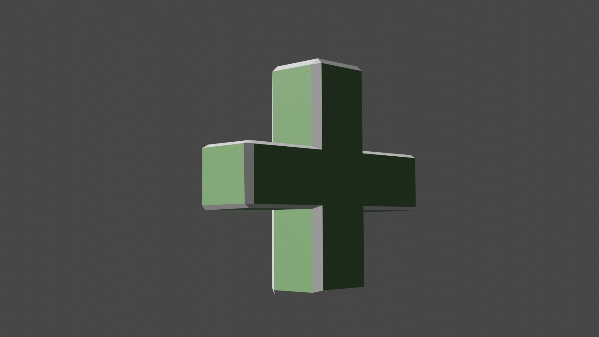 Health Icon 3D model low poly Low-poly 3D model_3