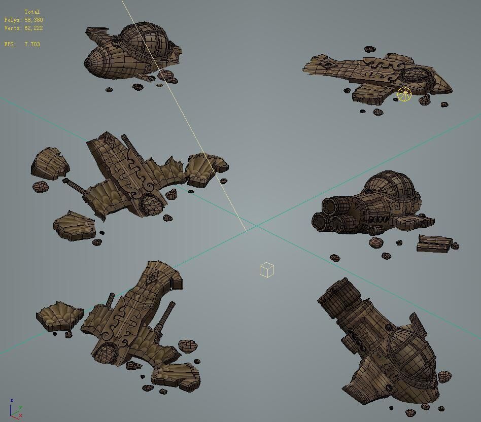 Cartoon version - UFO 3D model_2