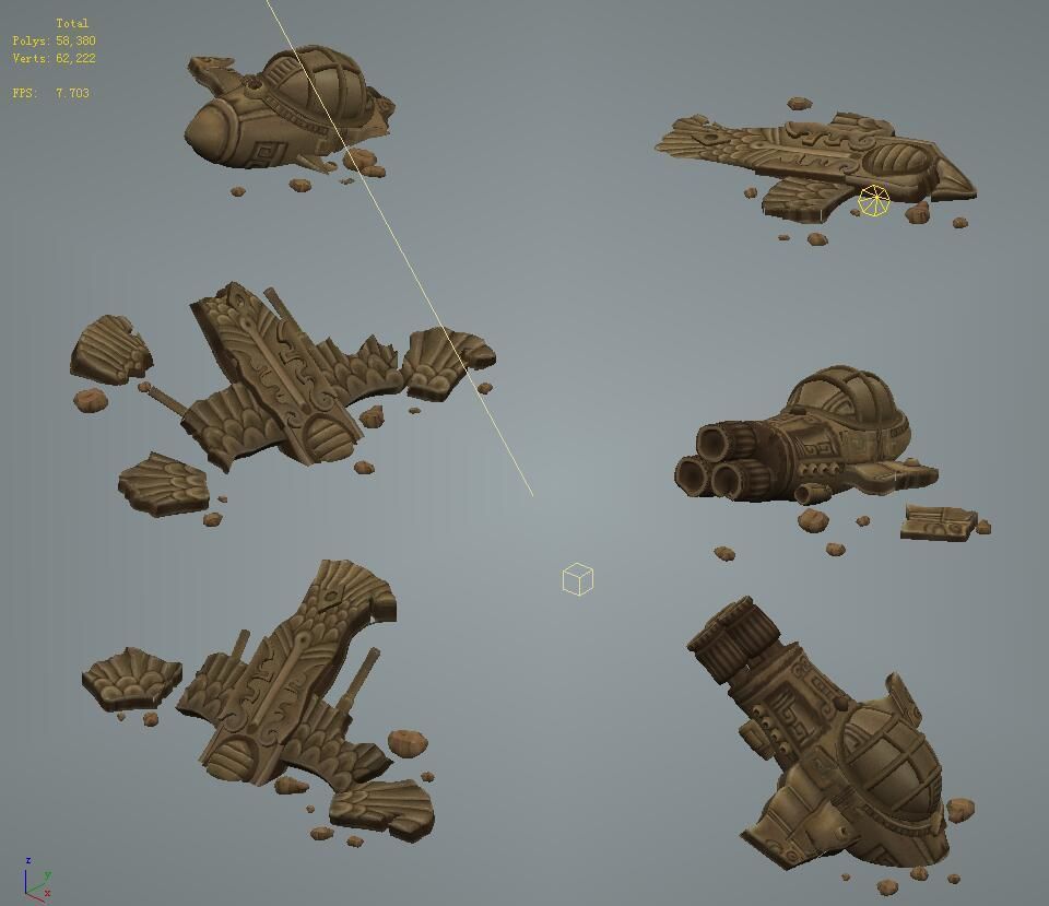 Cartoon version - UFO 3D model_3