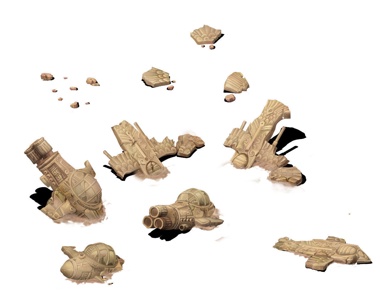 Cartoon version - UFO 3D model_1