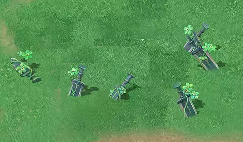 Cartoon version - residual sword