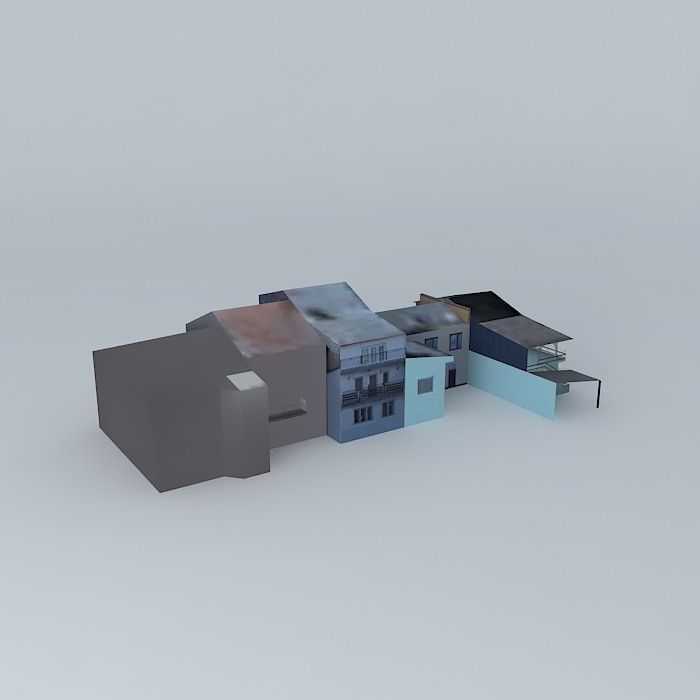 Market in Pilsen Free 3D model_2
