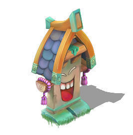 Cartoon version - big mouth card 3D model_3