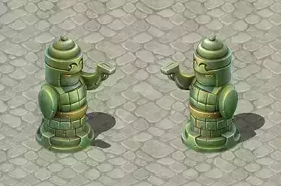 Cartoon version - statue man