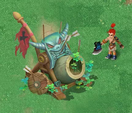 Cartoon version - Wind magic cannon 3D model_0