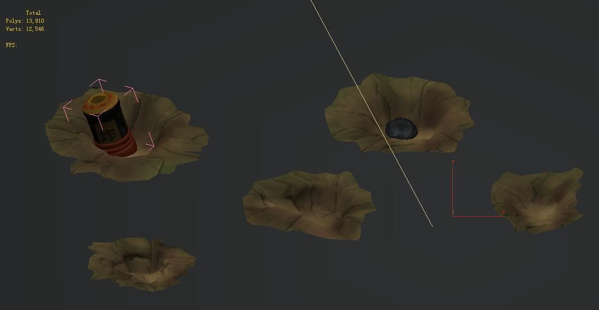 Cartoon version - Wind magic cannon 02 3D model_2