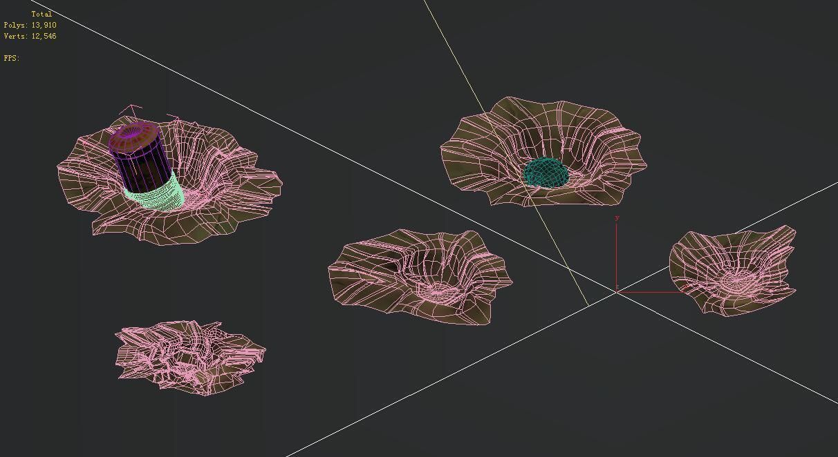 Cartoon version - Wind magic cannon 02 3D model_3