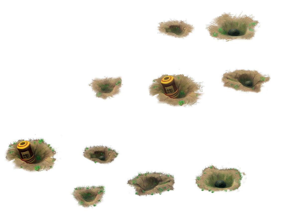 Cartoon version - Wind magic cannon 02 3D model_1