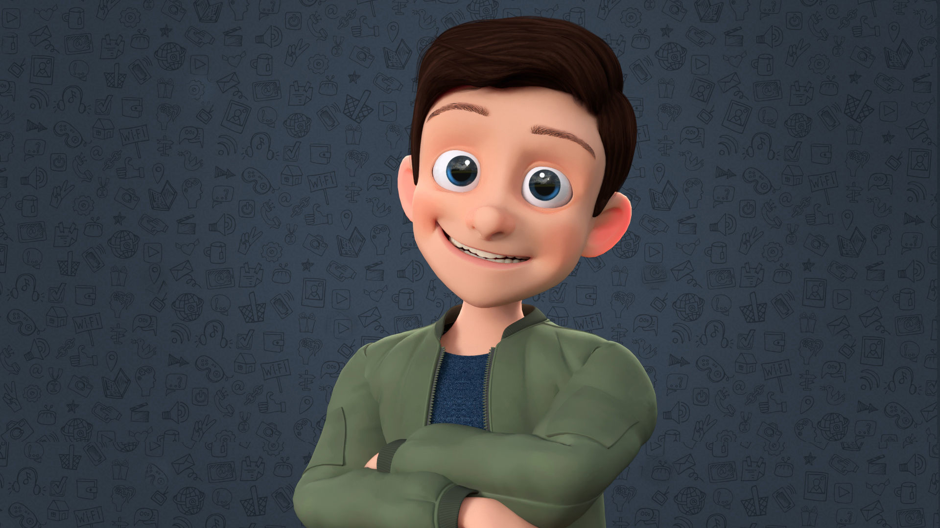 CARTOON TEENAGE BOY - RIGGED Low-poly 3D model_14
