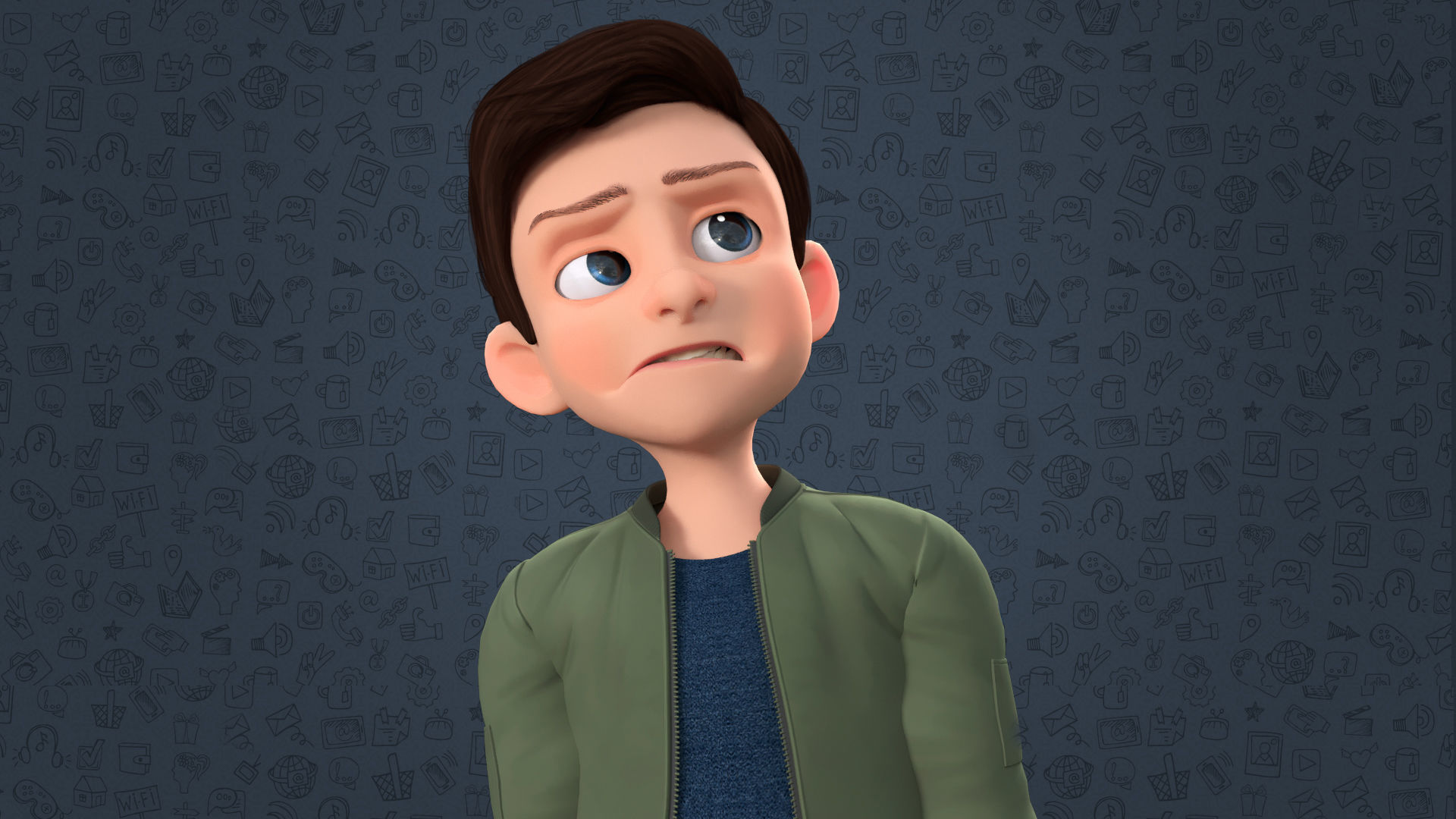 CARTOON TEENAGE BOY - RIGGED Low-poly 3D model_13