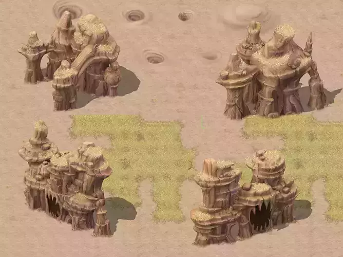 Cartoon version - wind demon stone 02