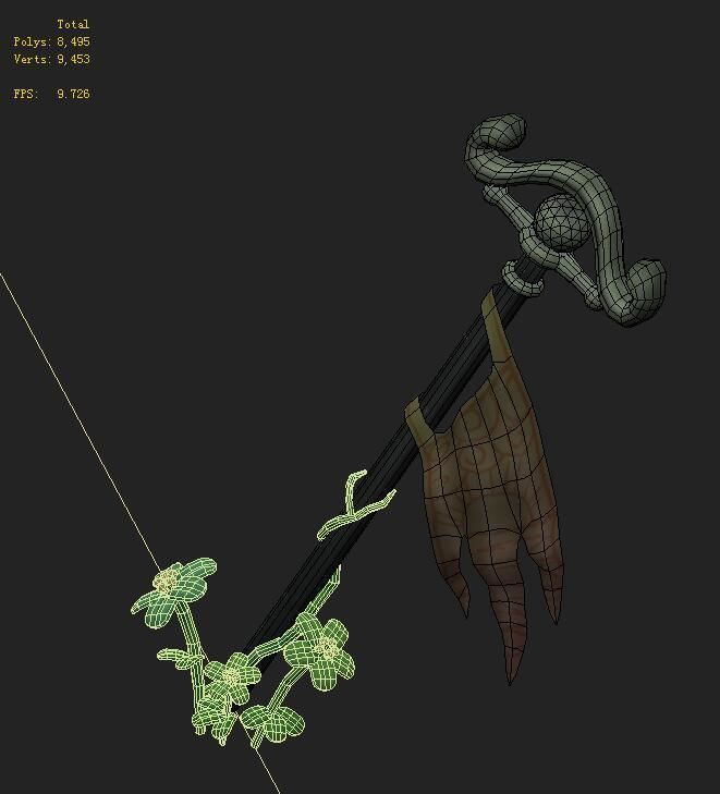 Cartoon Edition - Ancient Battle Flag 3D model_3