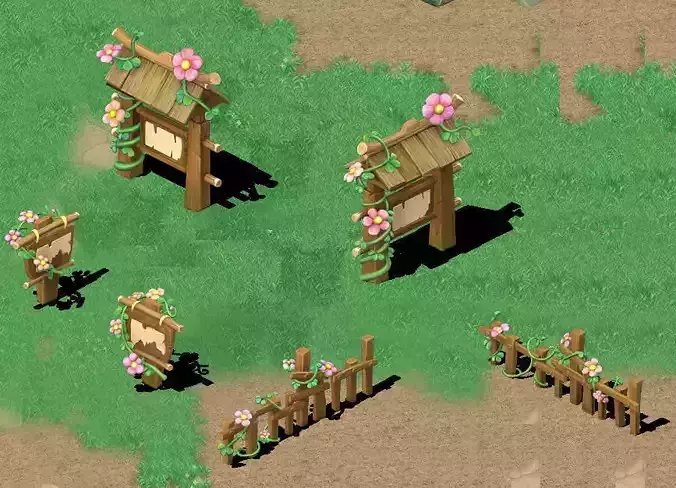 Cartoon version - flower sign