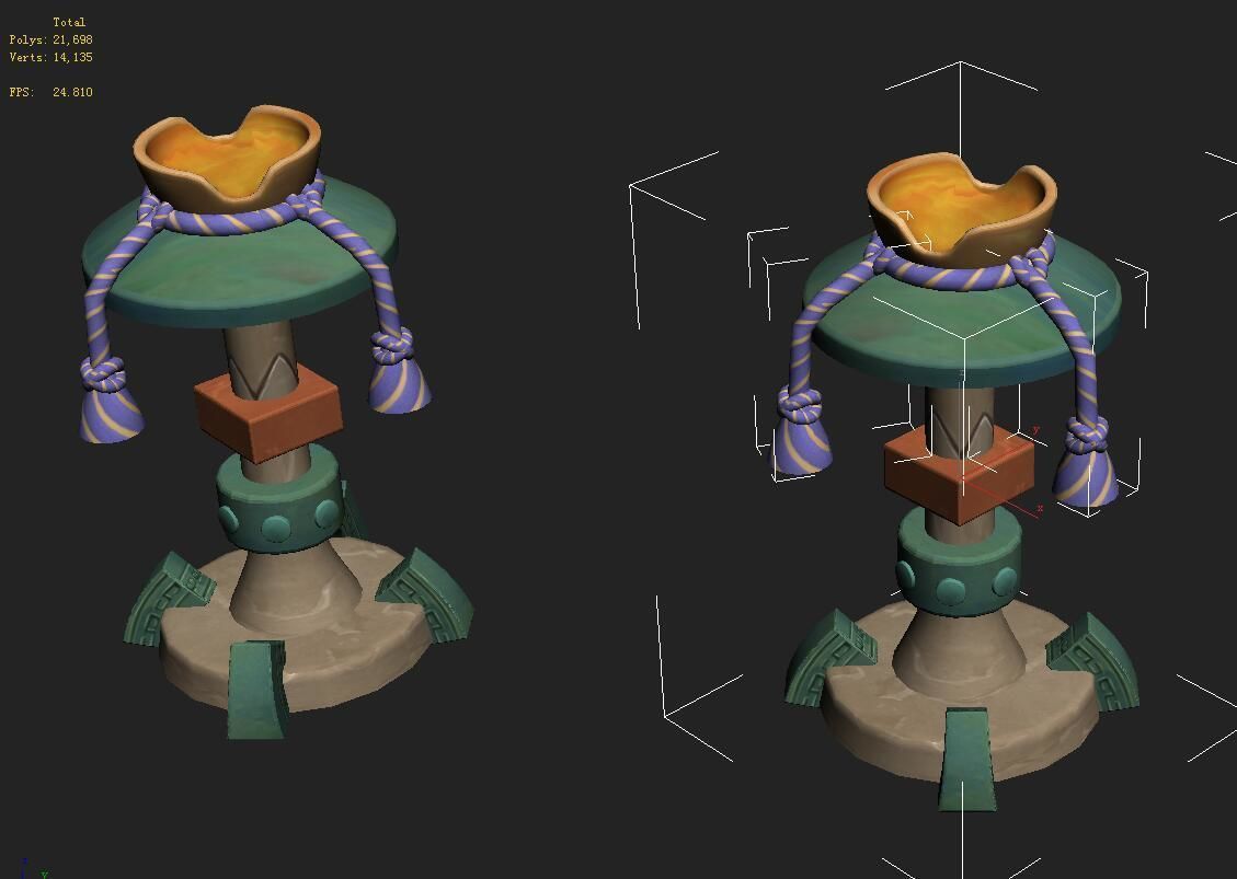 Cartoon version - Goblet of Fire 3D model_2