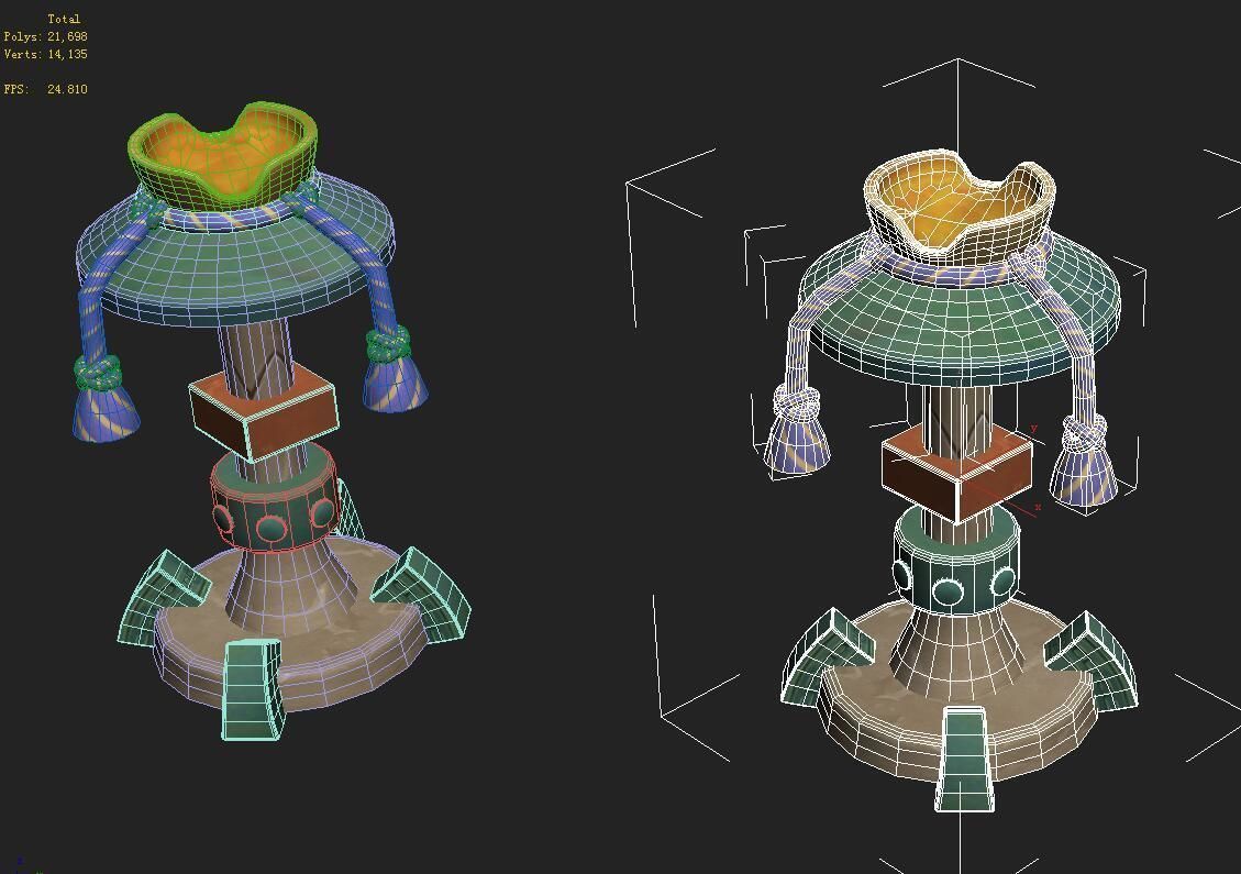 Cartoon version - Goblet of Fire 3D model_3