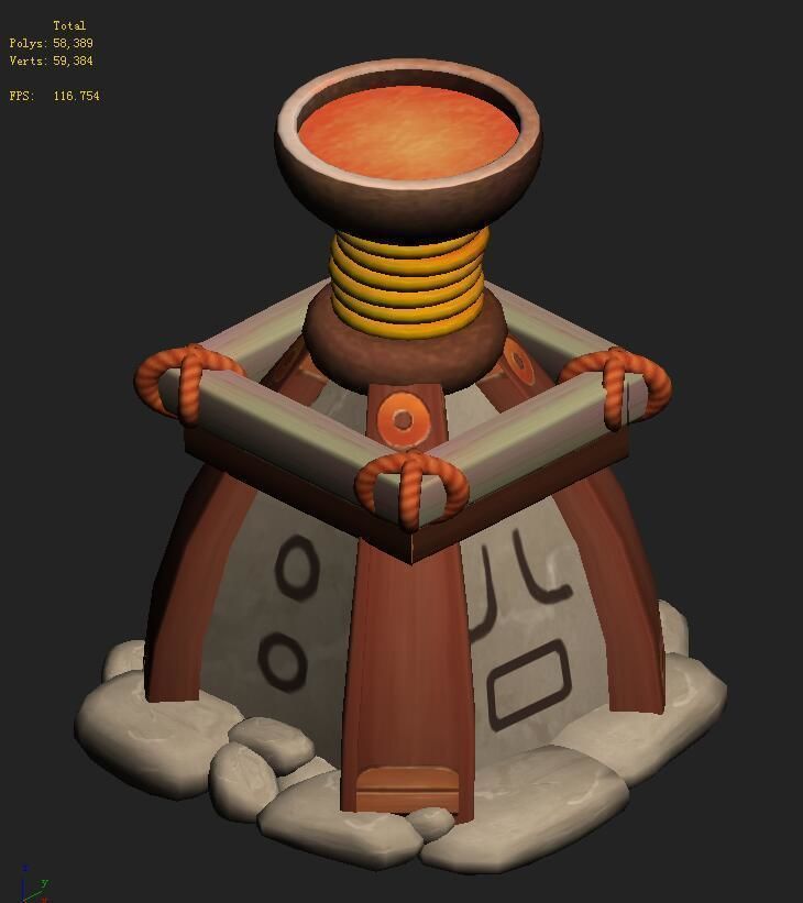 Cartoon version - God lamp 3D model_2