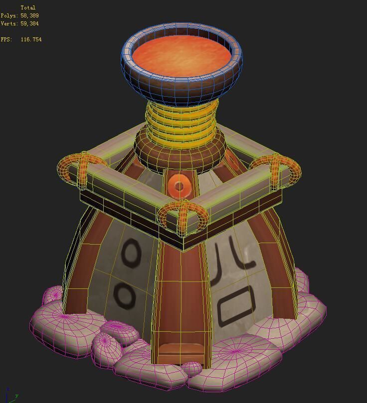 Cartoon version - God lamp 3D model_3
