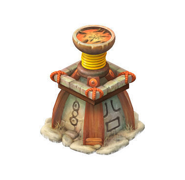 Cartoon version - God lamp 3D model_1