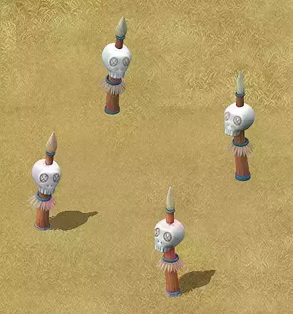 Cartoon version - skeleton stakes