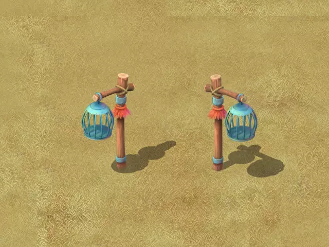 Cartoon version - Cage - execution ground 3D model_0