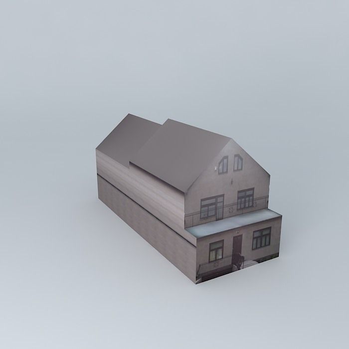 Hungary 3 building Free 3D model_2