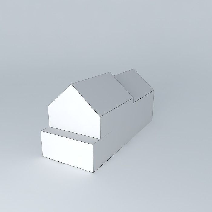 Hungary 3 building Free 3D model_4