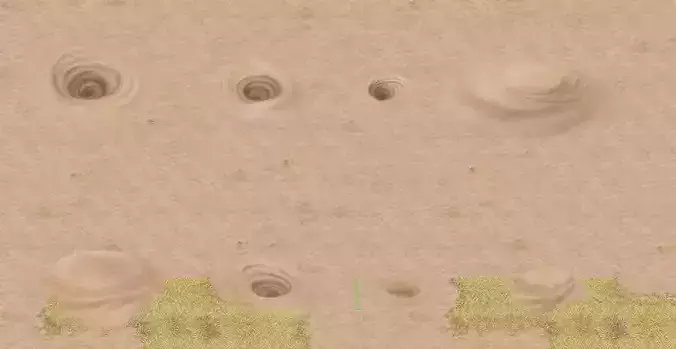 Cartoon version - desert whirlpool