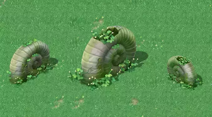 Cartoon version - Pacific snail stone - stool