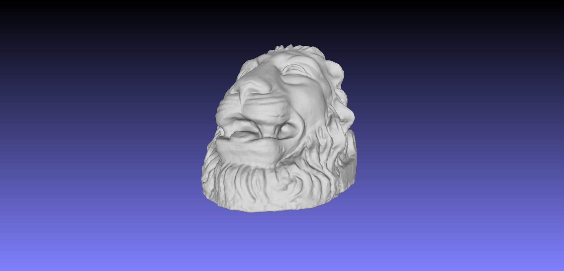 LION HEAD 3D model_21